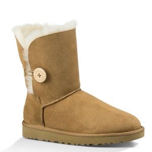 Short Tan Bailey Button Boots